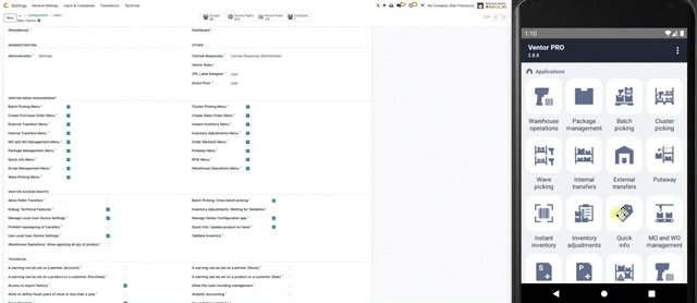 Manage Local User Device Settings