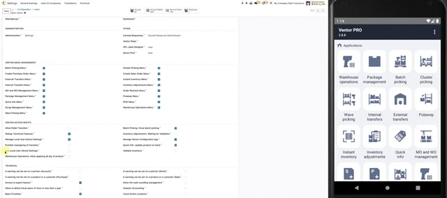 Use Local User Device Settings